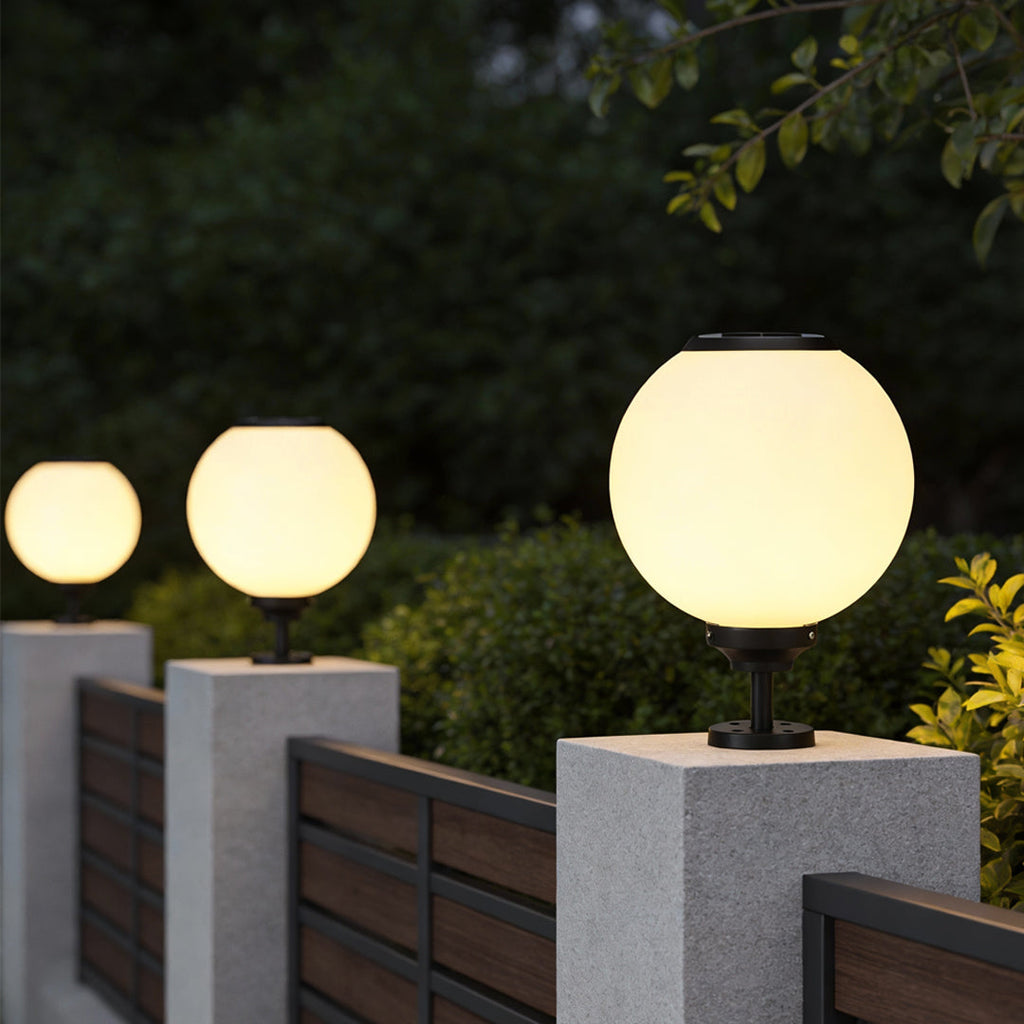 Elegant Waterproof LED Solar Spotlights for Outdoor Gate Pillars