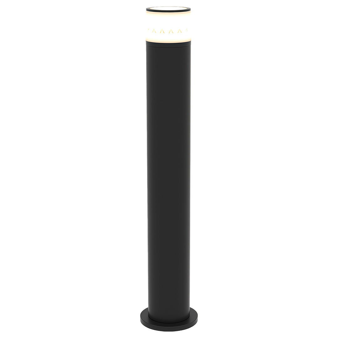 Sleek Black Outdoor Bollard Pathway Lights for Gardens and Landscapes