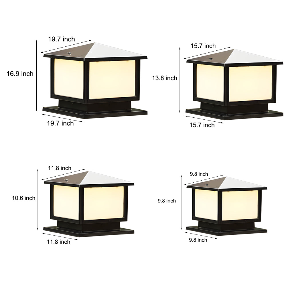 Sleek Waterproof LED Outdoor Pillar Lights for Garden and Fence Areas