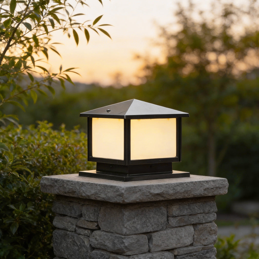 Sleek Waterproof LED Outdoor Pillar Lights for Garden and Fence Areas