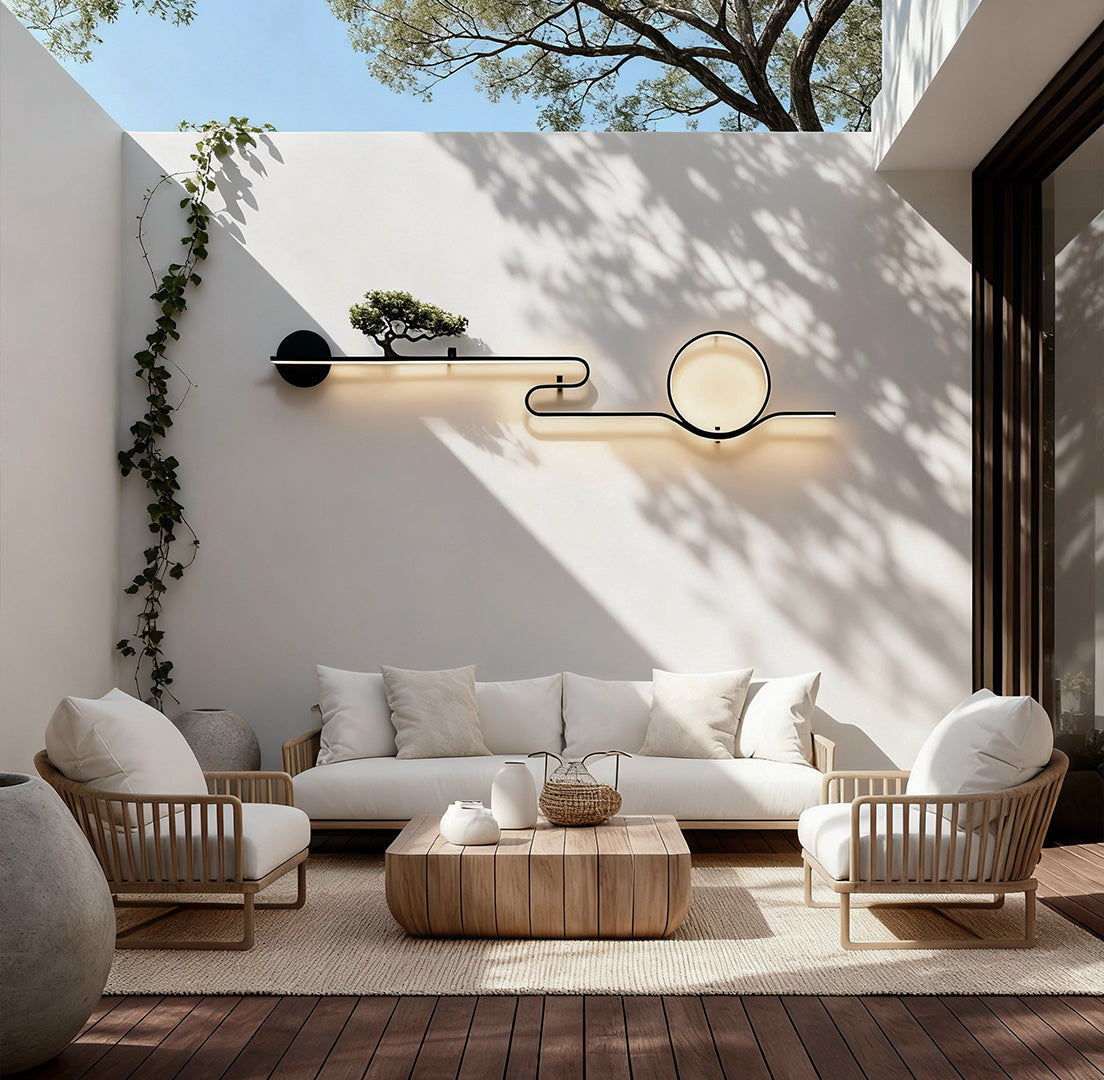 Vintage Copper Waterproof LED Wall Sconce for Outdoor Tree Lighting