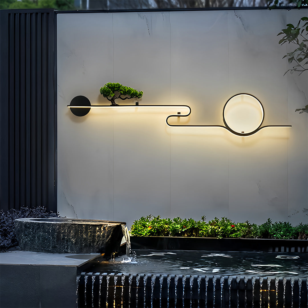 Vintage Copper Waterproof LED Wall Sconce for Outdoor Tree Lighting