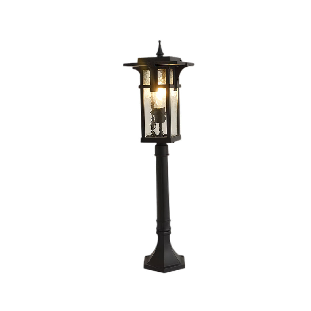 Sleek Black Metal Modern Path Light for Outdoor Landscape Garden Decor