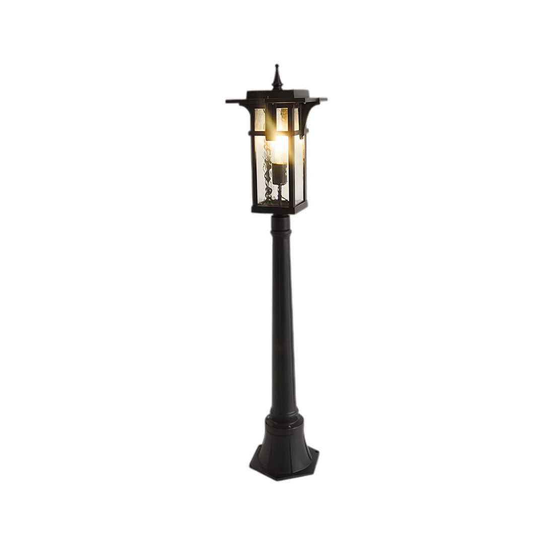 Sleek Black Metal Modern Path Light for Outdoor Landscape Garden Decor
