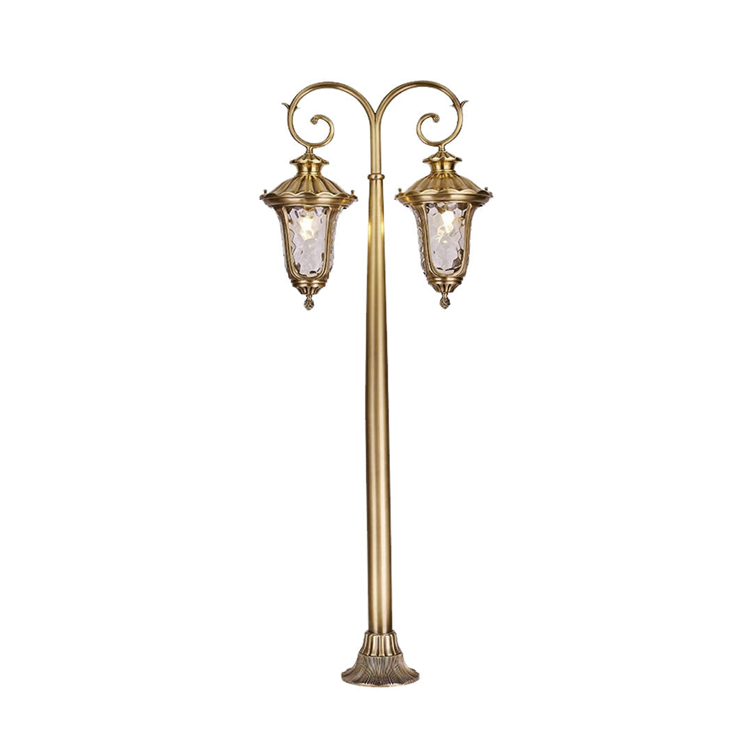 European Style Vintage Full Copper LED Outdoor Path Light Fixture