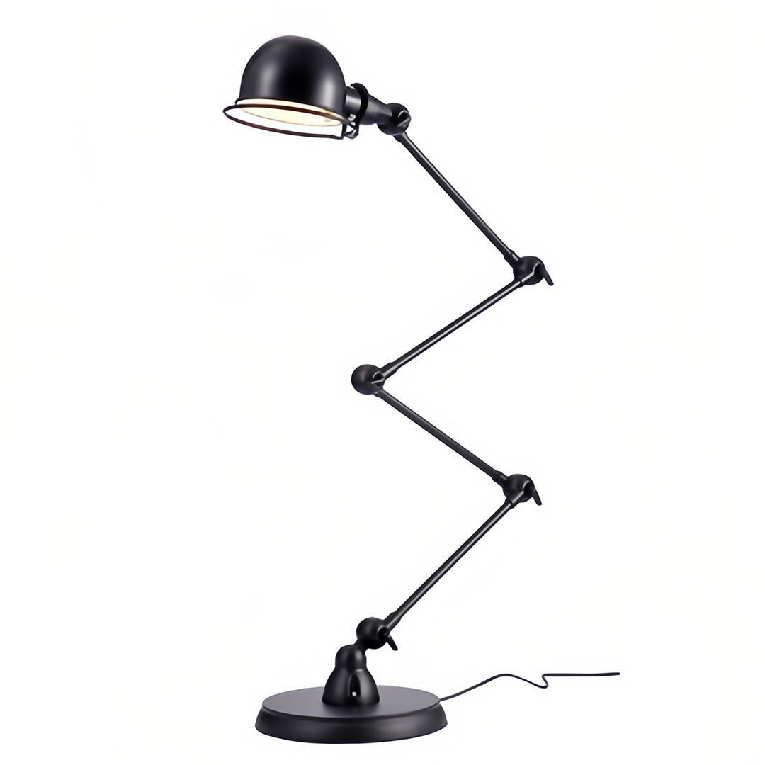 Industrial Black Metal Reading Floor Lamp for Living Room Illumination