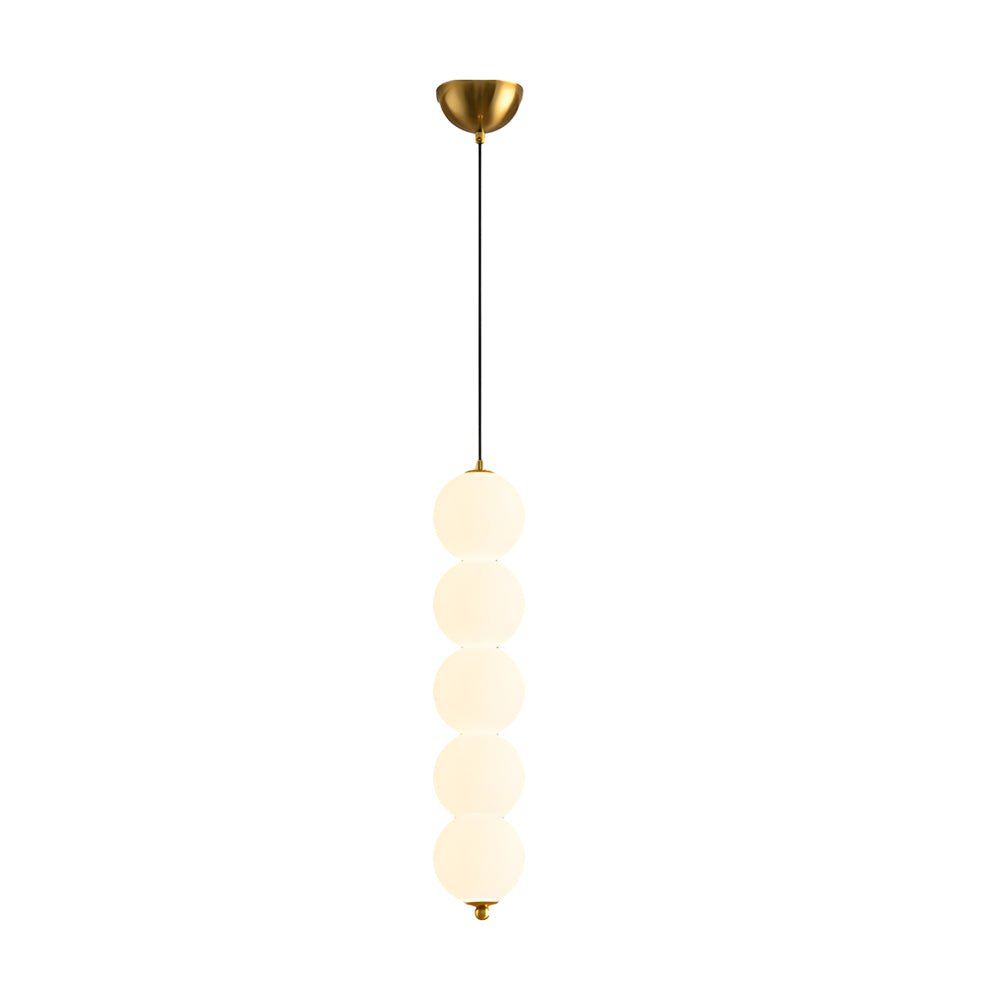 Contemporary Dimmable LED Pendant Light with Round Balls for Living Room