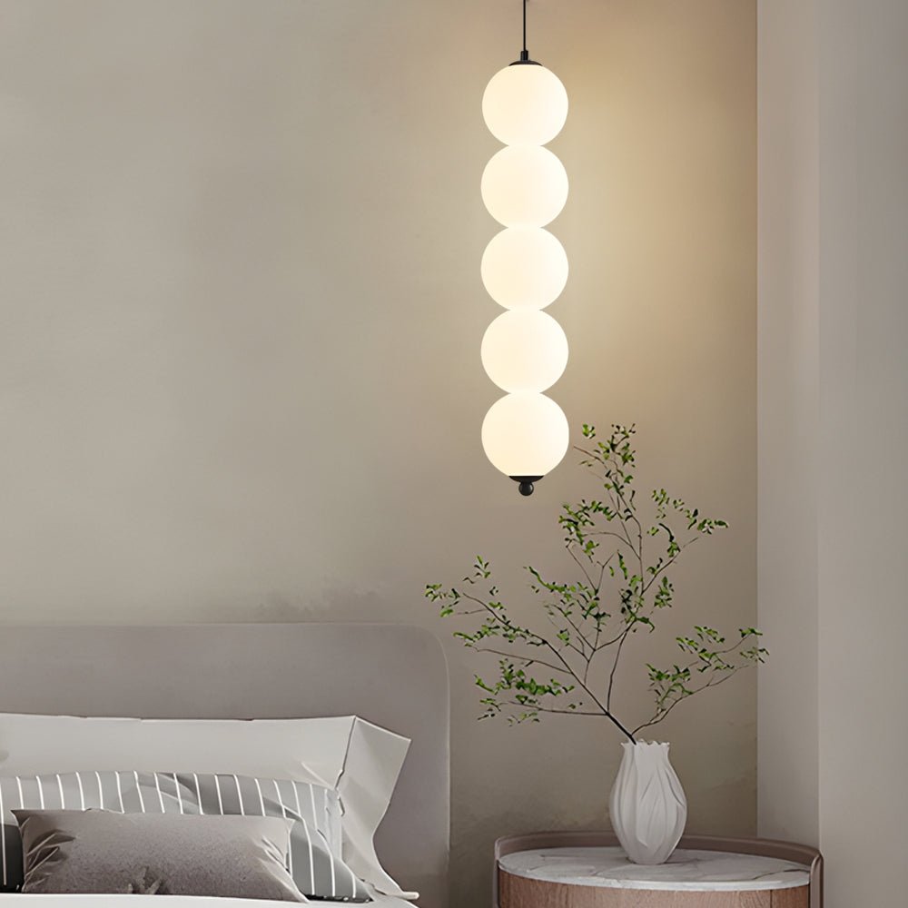 Contemporary Dimmable LED Pendant Light with Round Balls for Living Room