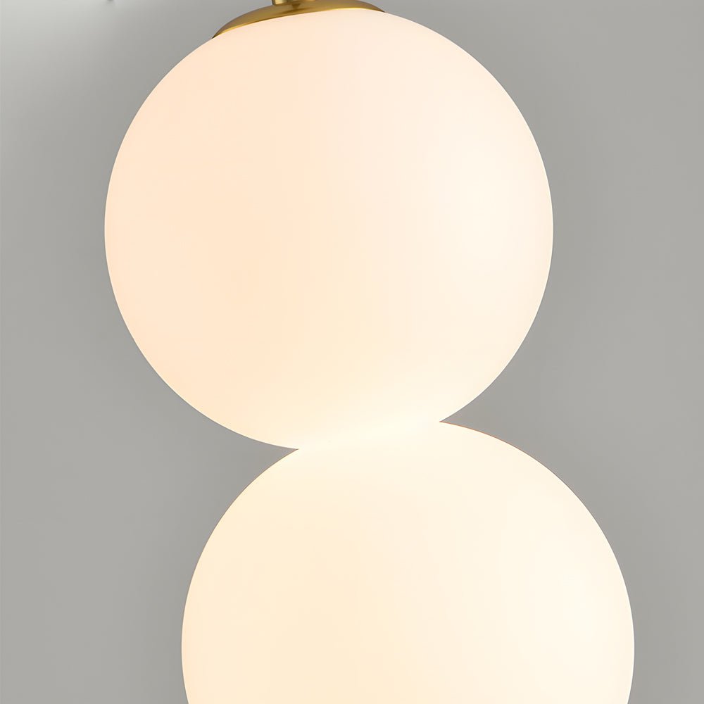 Contemporary Dimmable LED Pendant Light with Round Balls for Living Room