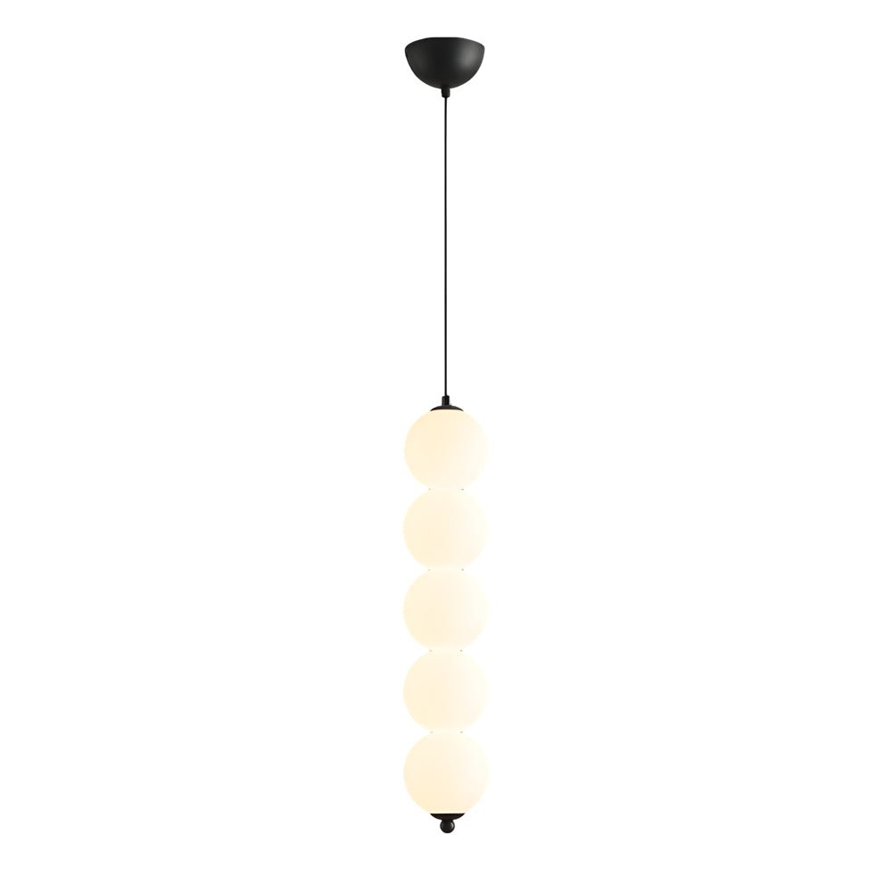 Contemporary Dimmable LED Pendant Light with Round Balls for Living Room