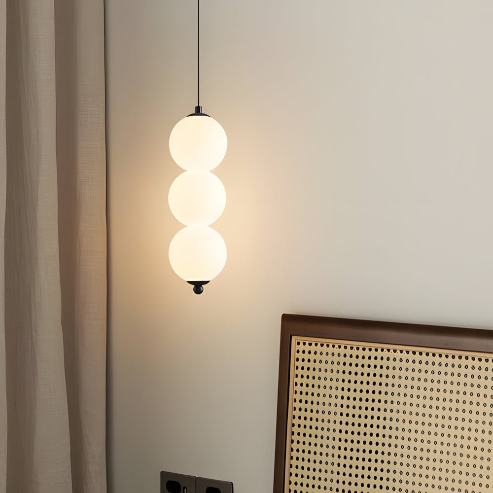 Contemporary Dimmable LED Pendant Light with Round Balls for Living Room