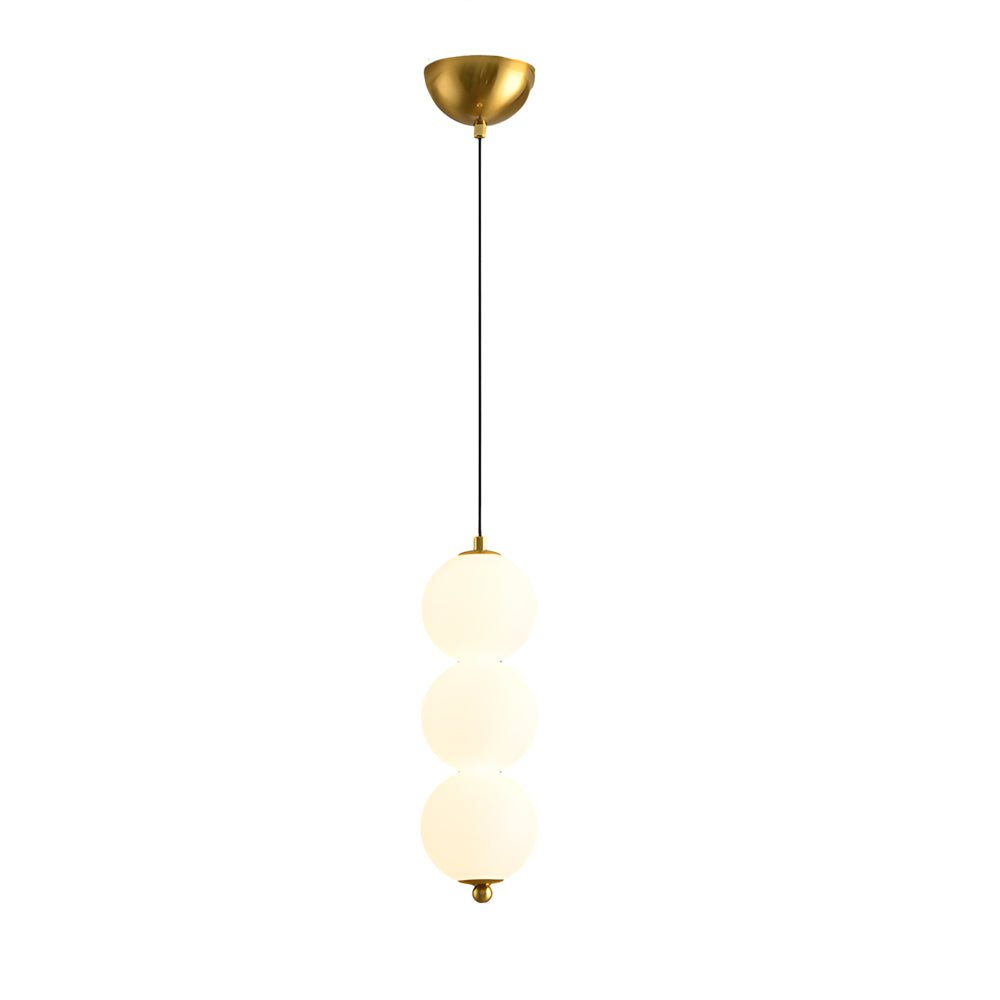 Contemporary Dimmable LED Pendant Light with Round Balls for Living Room