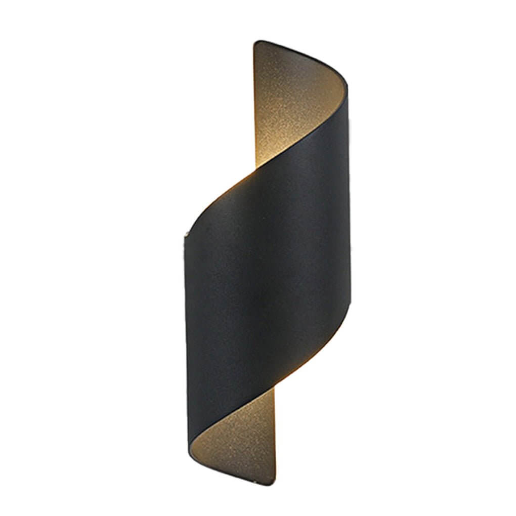 Contemporary Dual-Sided LED Spiral Wall Light, Waterproof for Bathroom