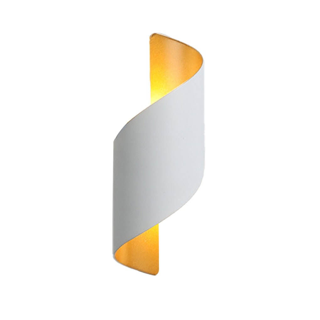 Contemporary Dual-Sided LED Spiral Wall Light, Waterproof for Bathroom