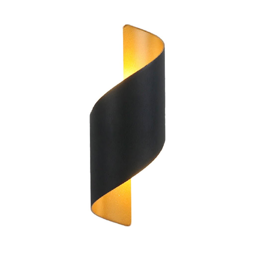 Contemporary Dual-Sided LED Spiral Wall Light, Waterproof for Bathroom