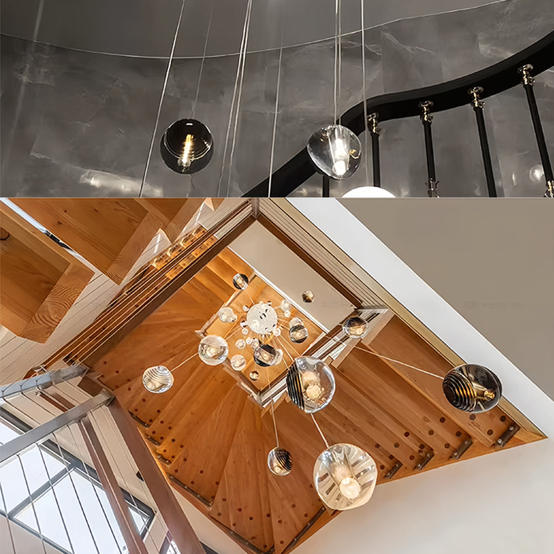 Sleek Black Metal Pendant Light Fixture for Modern Kitchen or Dining Room