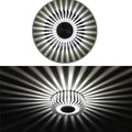 Contemporary Gold Metal Sunburst LED Ceiling Light for Living Room