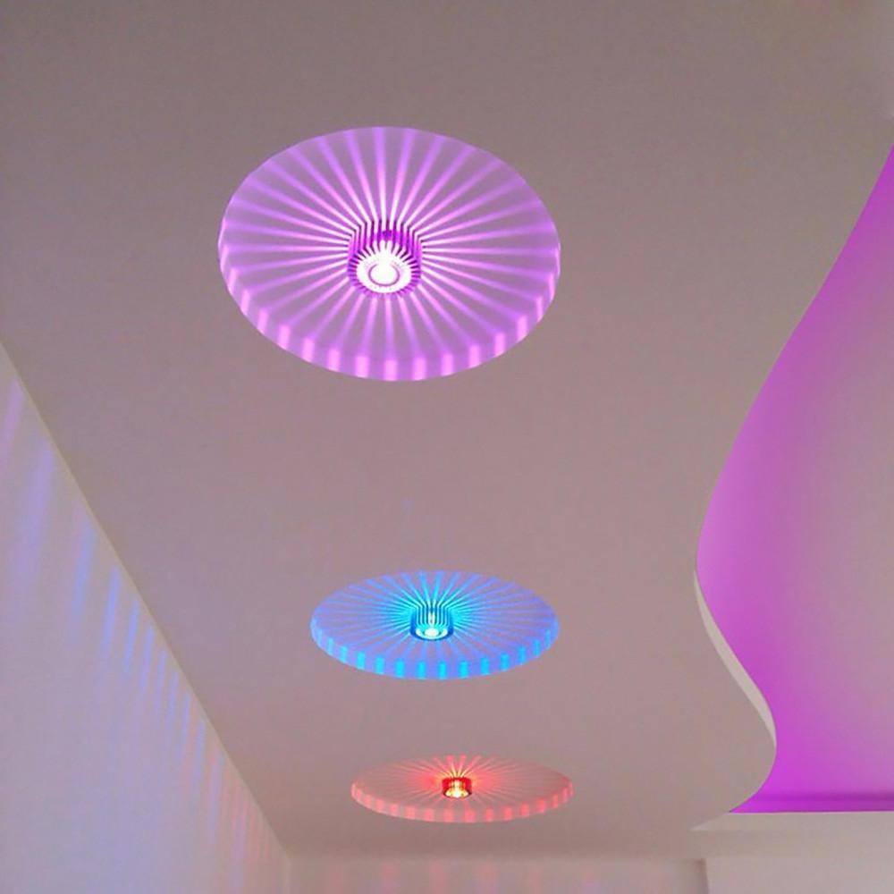 Contemporary Gold Metal Sunburst LED Ceiling Light for Living Room