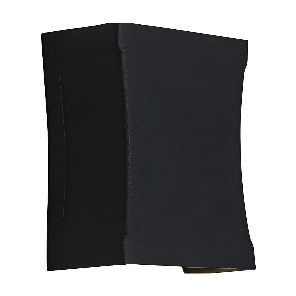 Modern Black LED Wall Sconce - Up and Down Outdoor Light Fixture