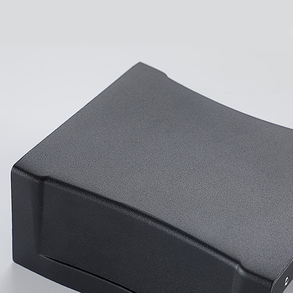Modern Black LED Wall Sconce - Up and Down Outdoor Light Fixture