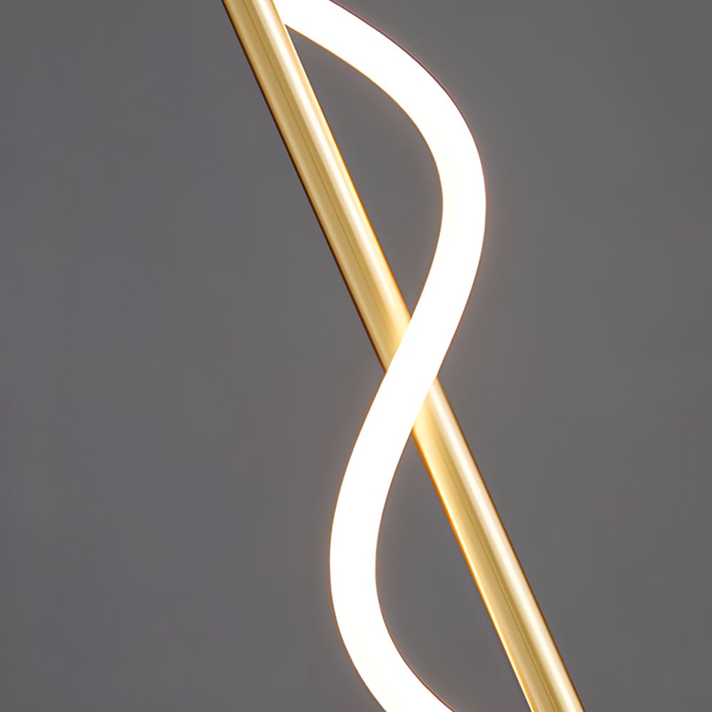 Modern Dimmable White LED Spiral Rope Pendant Light for Home Decor