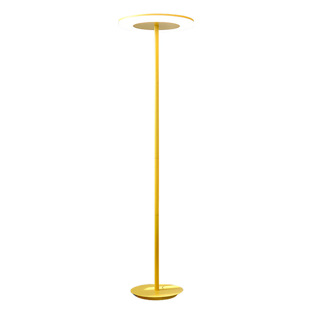 Dimmable Macaron Round Floor Lamp in Colorful Modern Design for Living Room