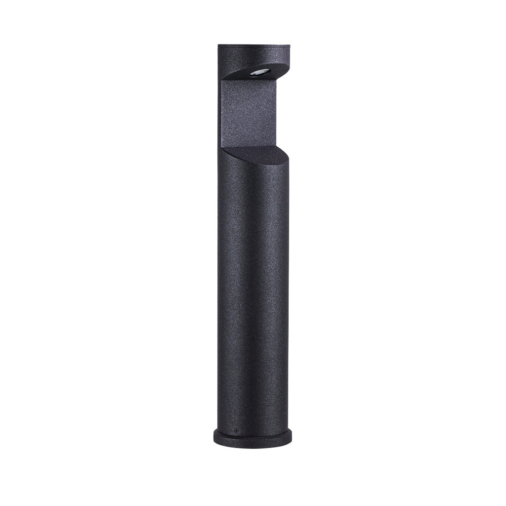 Minimalist Black Metal Outdoor Bollard Light for Pathway & Garden