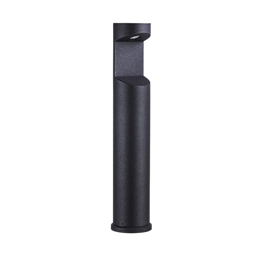 Minimalist Black Metal Outdoor Bollard Light for Pathway & Garden