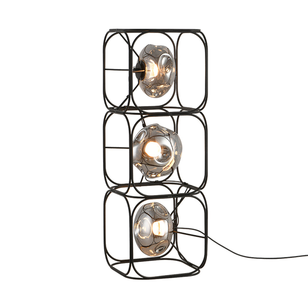 Stylish White LED Eye-Care Cube Table Lamp for Modern Home Decor