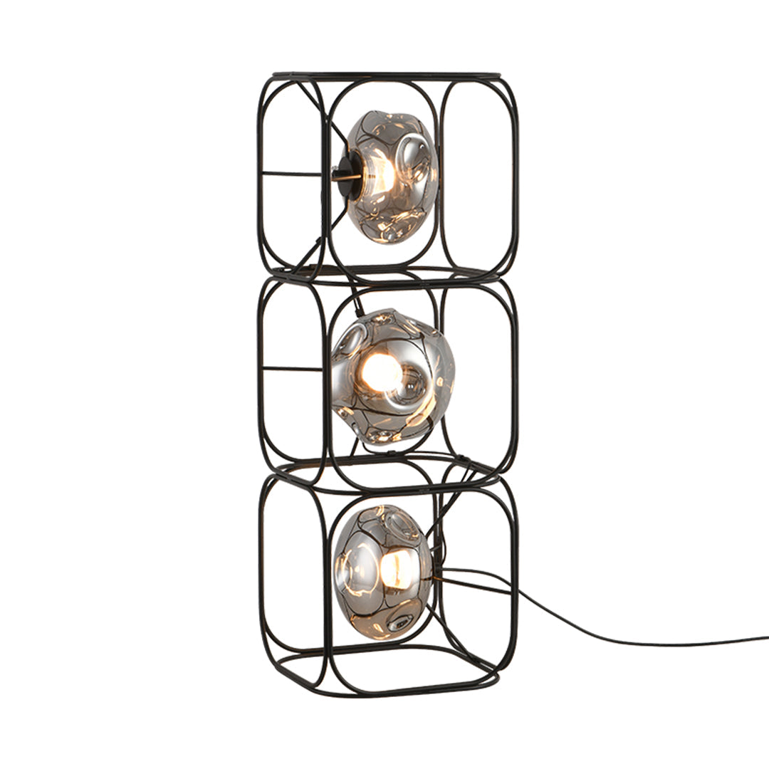 Stylish White LED Eye-Care Cube Table Lamp for Modern Home Decor