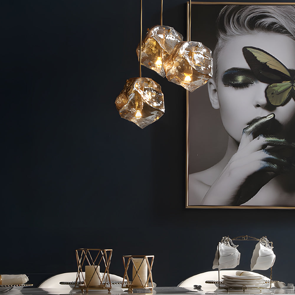 Minimalist Irregular Molten Rock Pendant Light for Modern Living Spaces