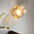 Minimalist Gray Molten Rock Pendant Light for Modern Living Spaces