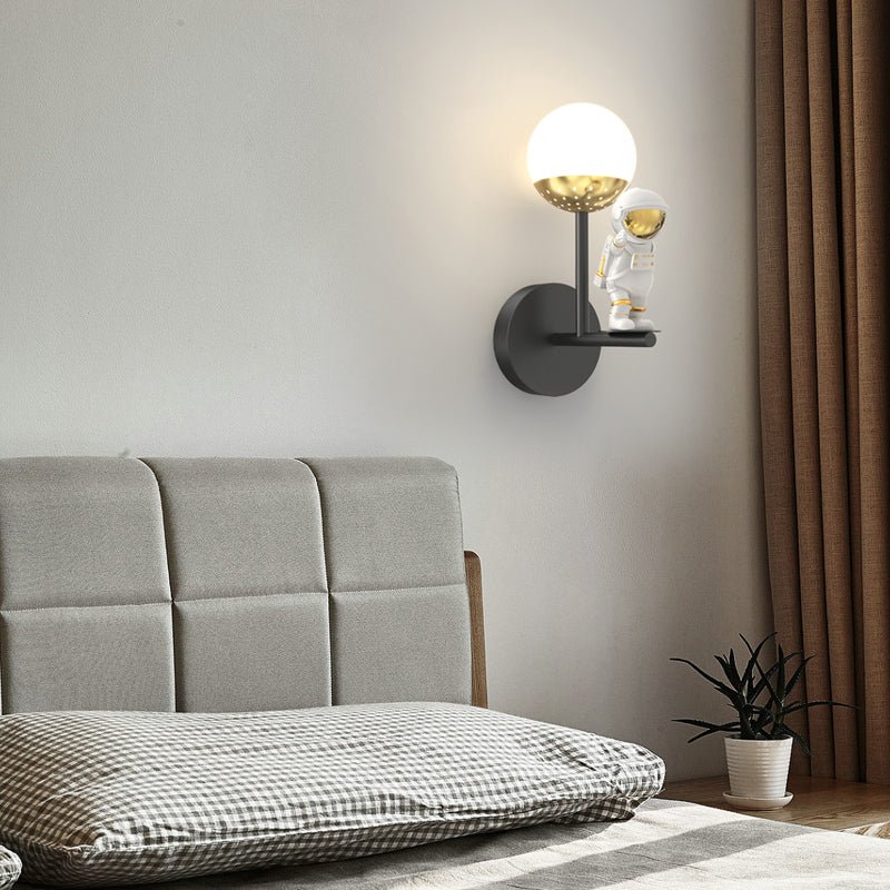 Modern White LED Wall Light Fixture - Three Step Dimming for Bedroom