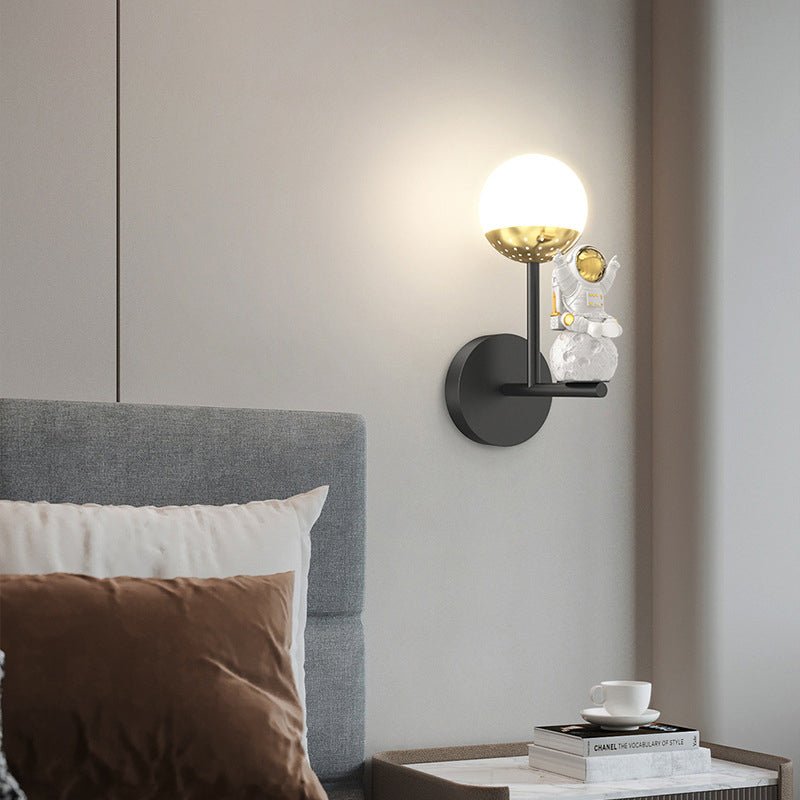 Modern White LED Wall Light Fixture - Three Step Dimming for Bedroom