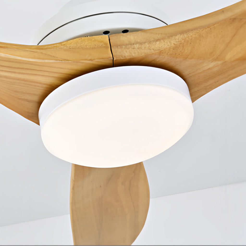 Modern 3-Blade LED Ceiling Fan with Quiet DC Motor & Remote Control