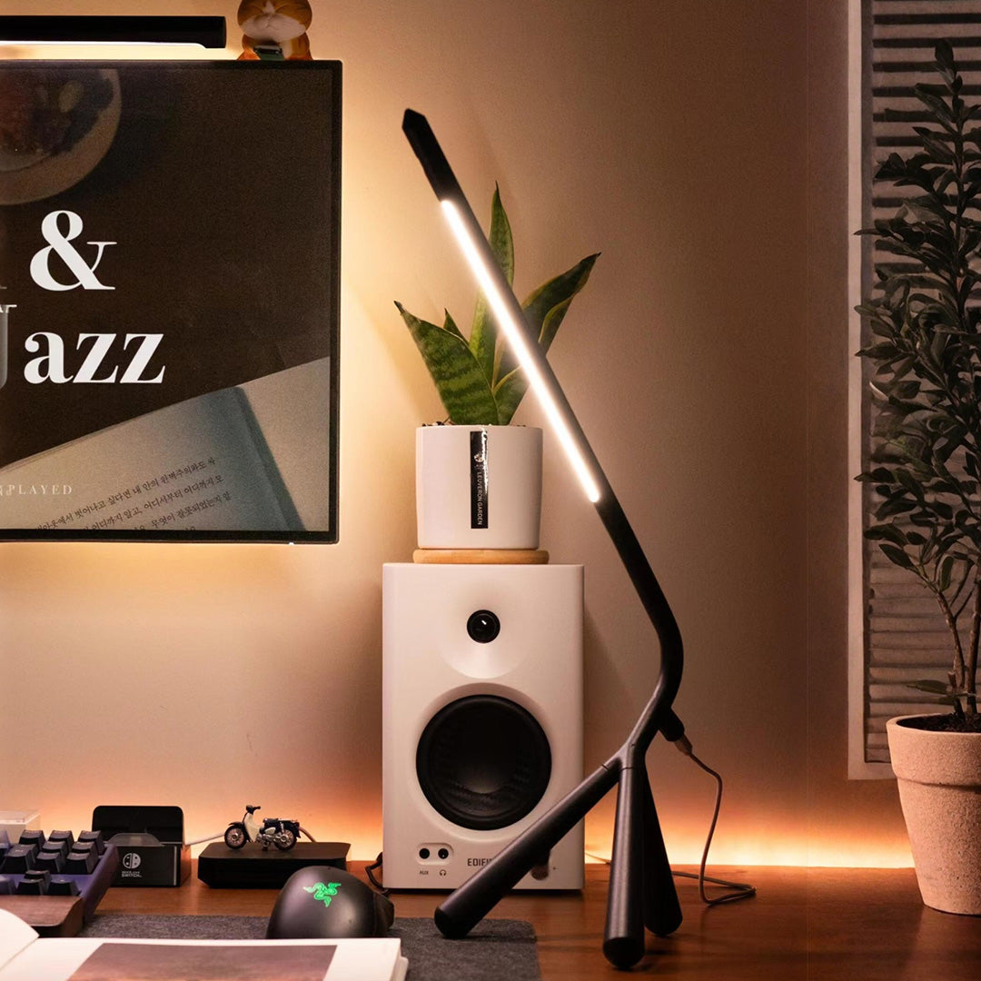Unique Rotatable LED Accent Table Lamp with Three Legs for Living Room
