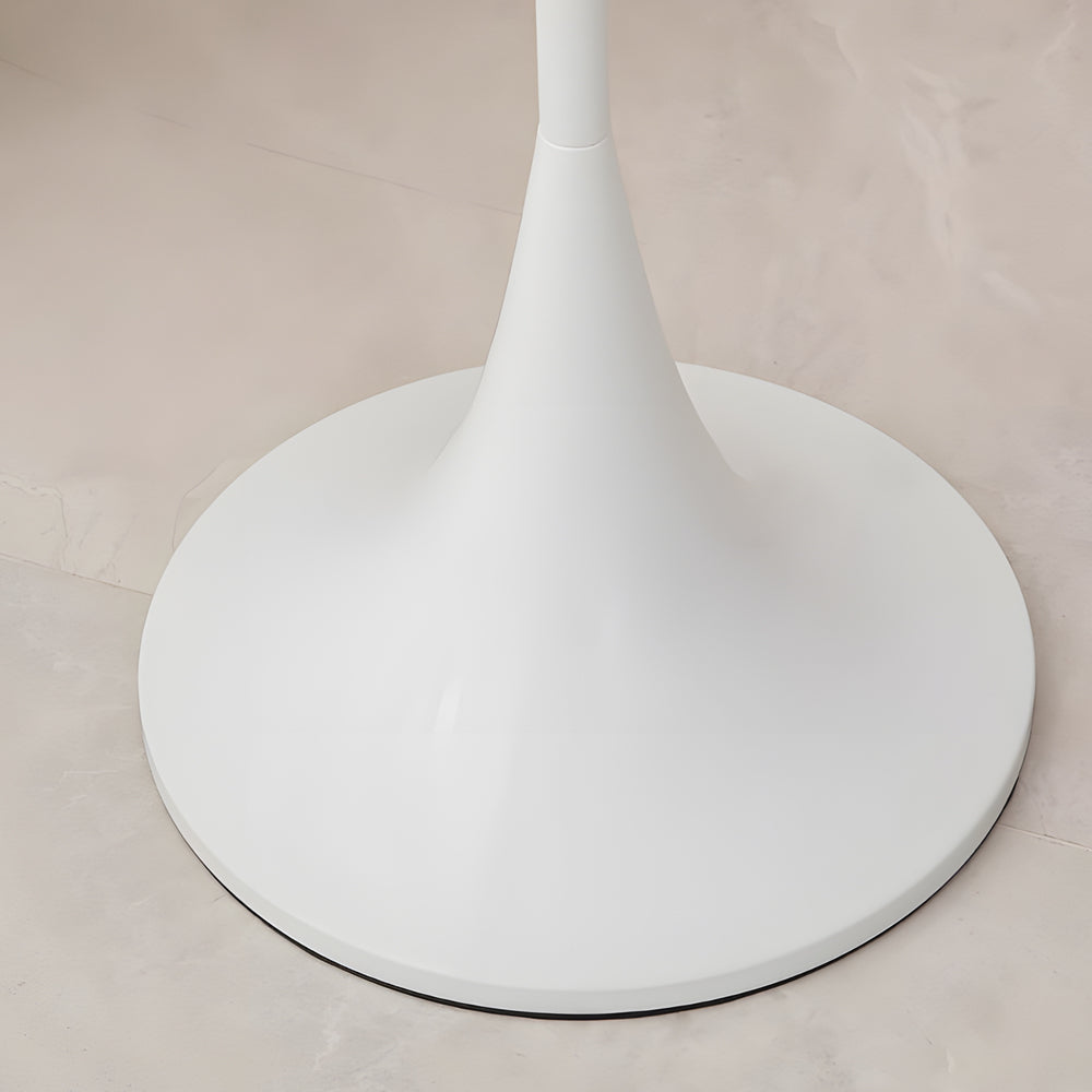 Modern White Mushroom Dome Floor Lamp with 3-Color Dimming for Living Room