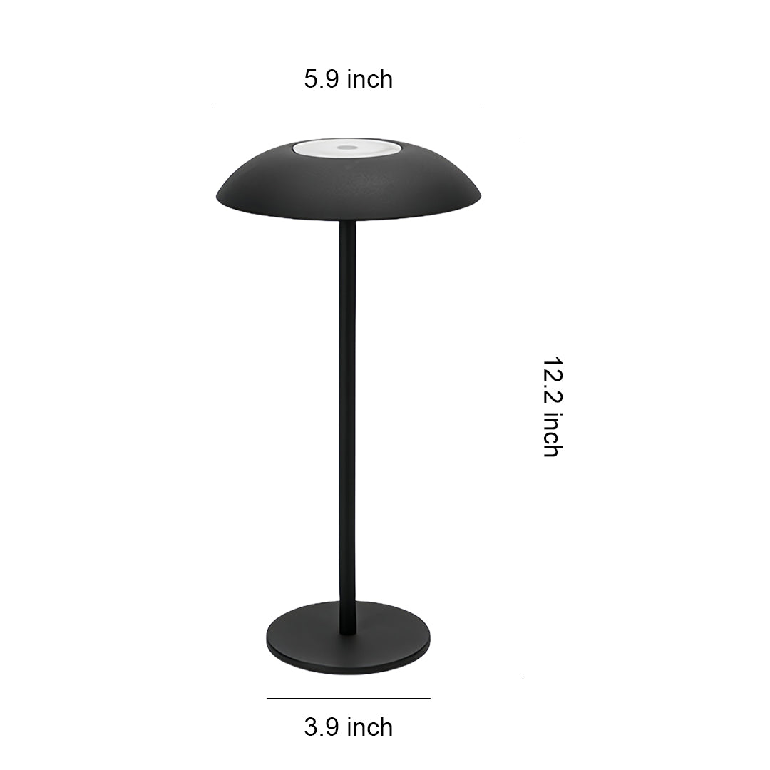 Sleek White Rechargeable Dimmable LED Table Lamp for Modern Home Decor