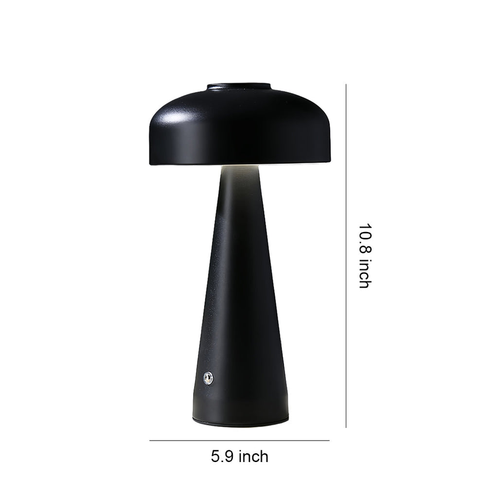 Dimmable Touch Control Portable Mushroom LED Table Lamp for Bedroom Decor