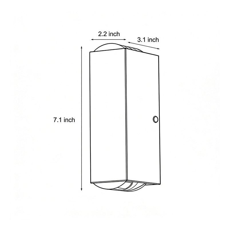 Sleek Black Dual-Beam Waterproof Outdoor Wall Sconce for Modern Exteriors