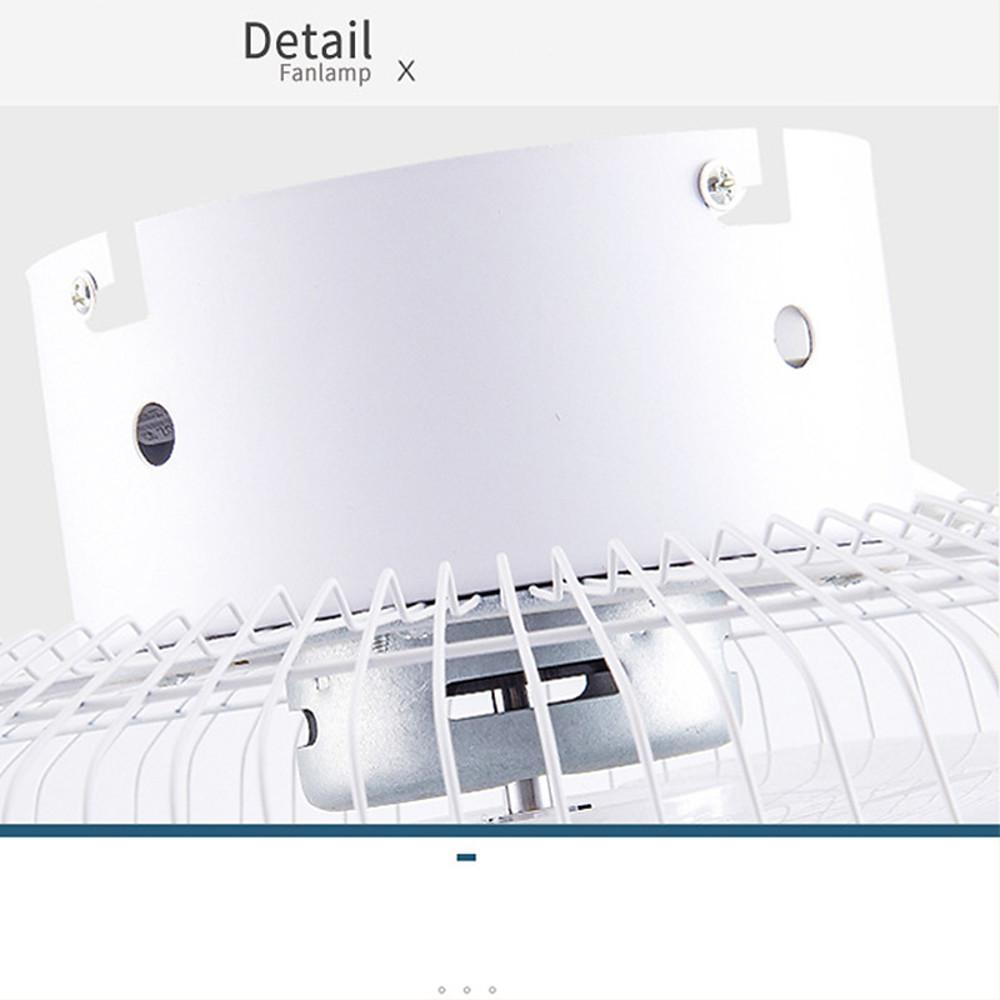 Modern White Circular LED Dimmable Bladeless Ceiling Fan with Light Remote for Living Room