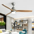 Open-Box 52'' Rustic Wooden Ceiling Fan with Remote for Living Rooms