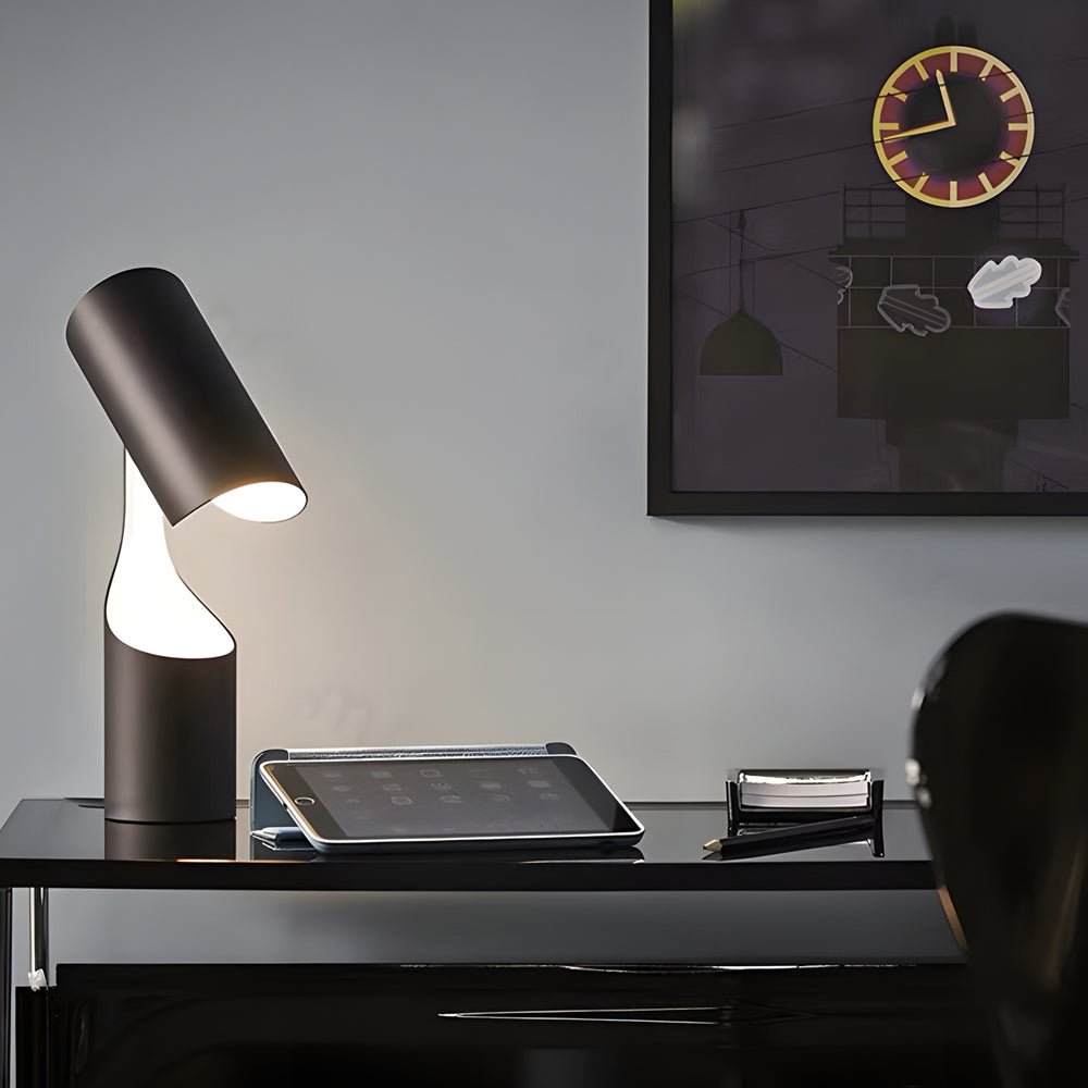 Stylish Black Adjustable LED Desk Lamp for Home Office Workspace