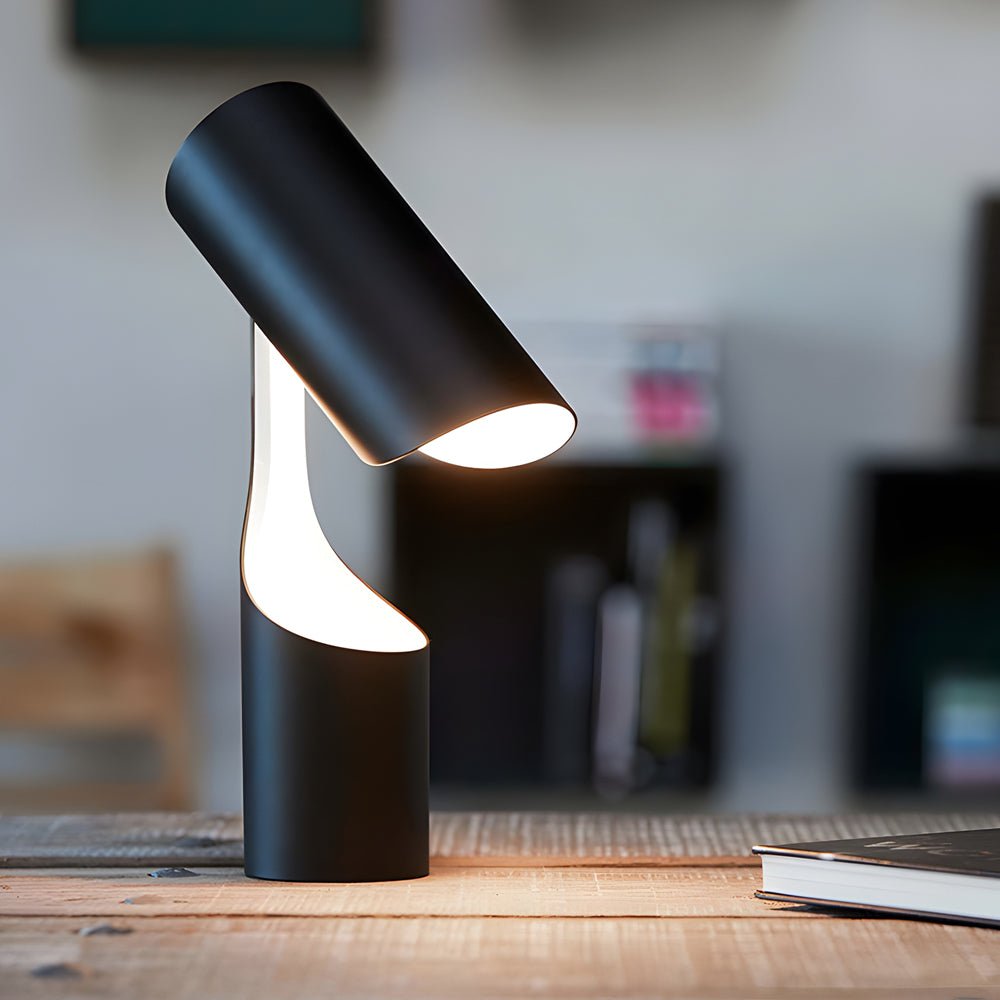 Stylish Nordic Black Adjustable LED Desk Lamp for Home Office Use