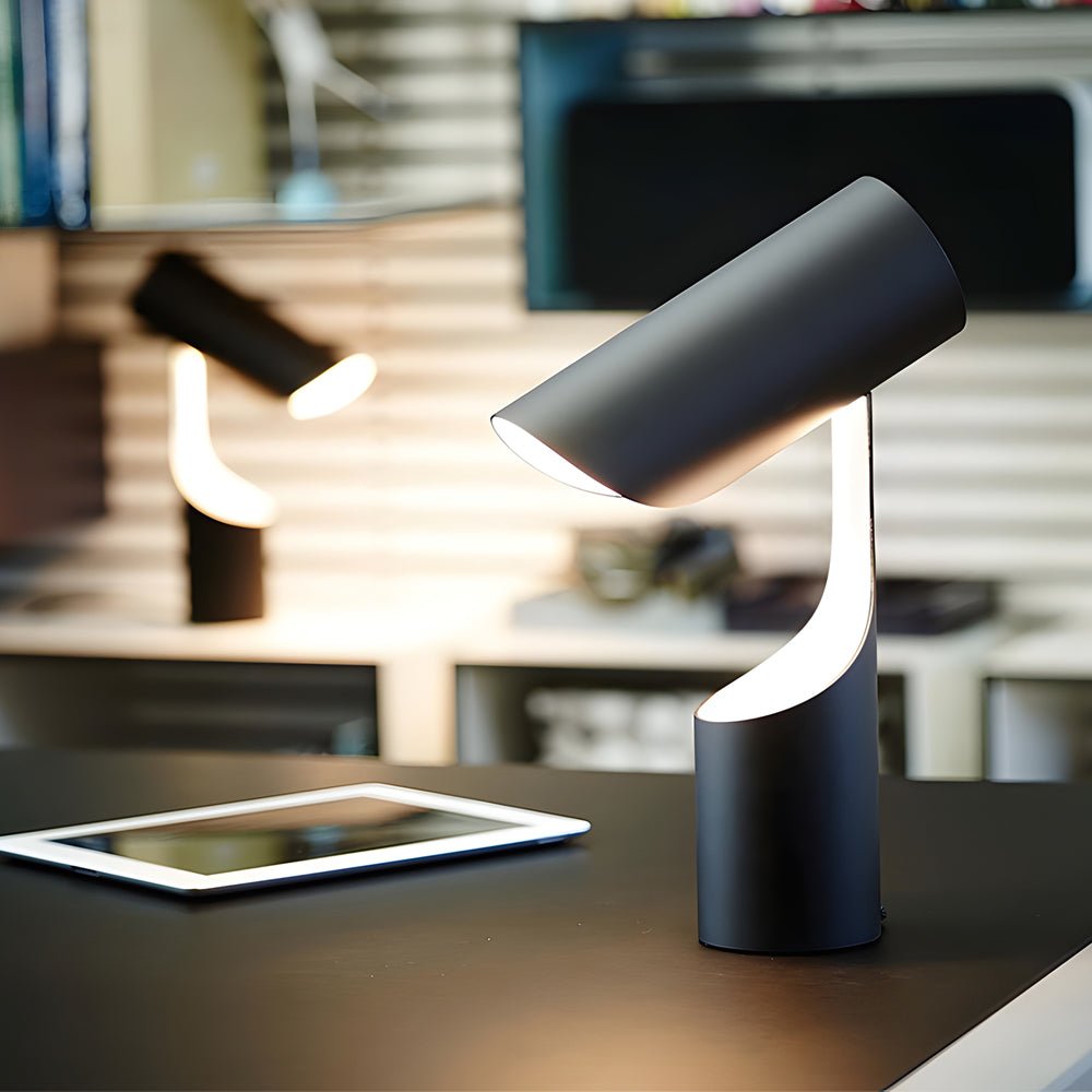 Stylish Black Adjustable LED Desk Lamp for Home Office Workspace