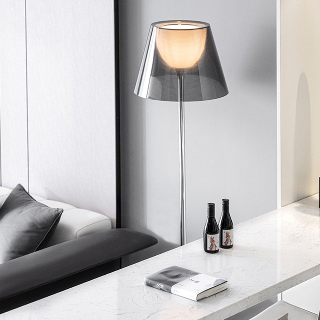 Sleek Nordic Style White Floor Lamp for Modern Living Room Lighting