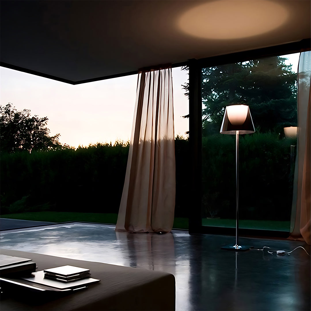 Sleek Nordic Style White Floor Lamp for Modern Living Room Lighting