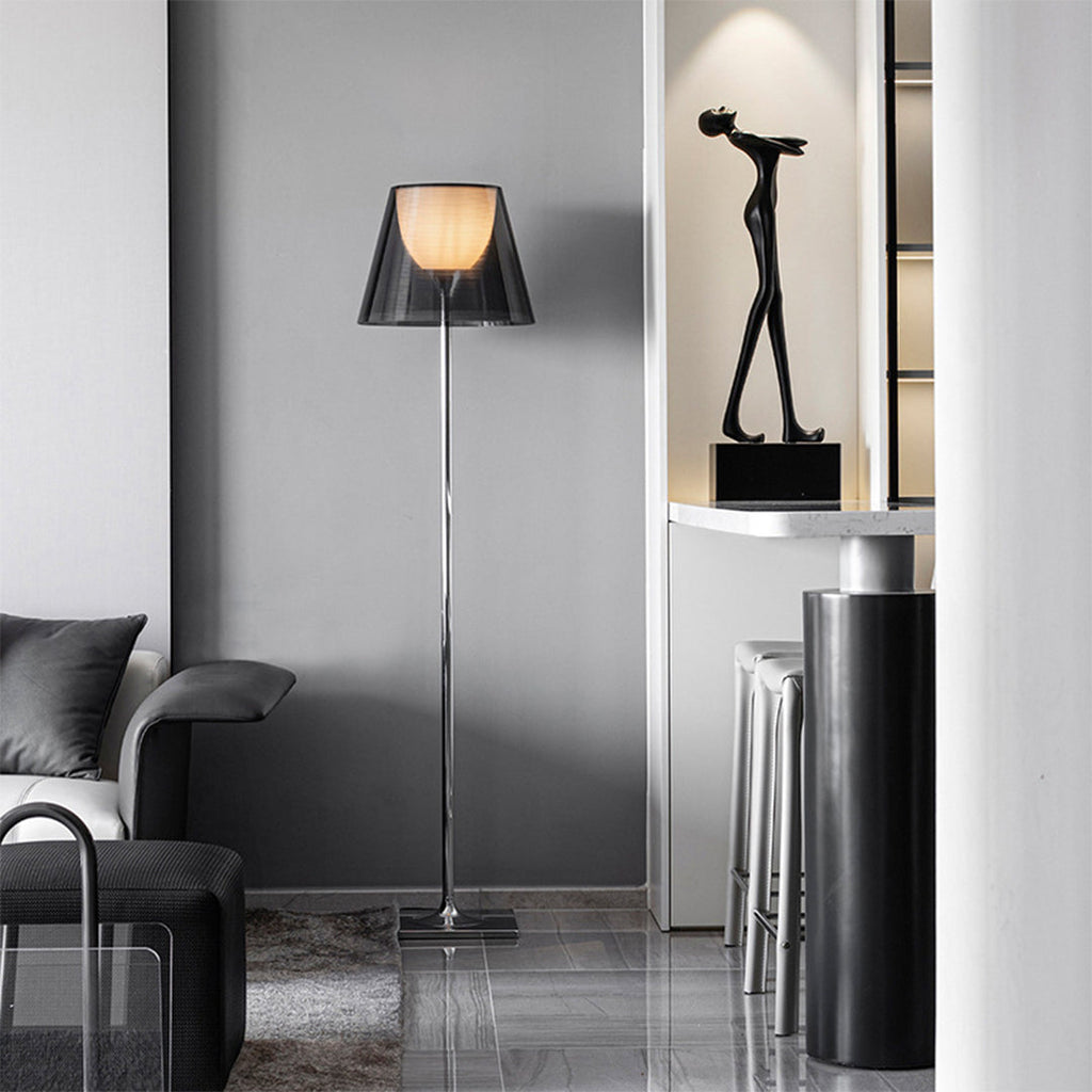 Sleek Nordic Style White Floor Lamp for Modern Living Room Lighting