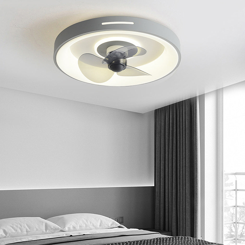 Ultra-Thin Nordic Inverter Ceiling Fan Light for Bedroom & Living Room