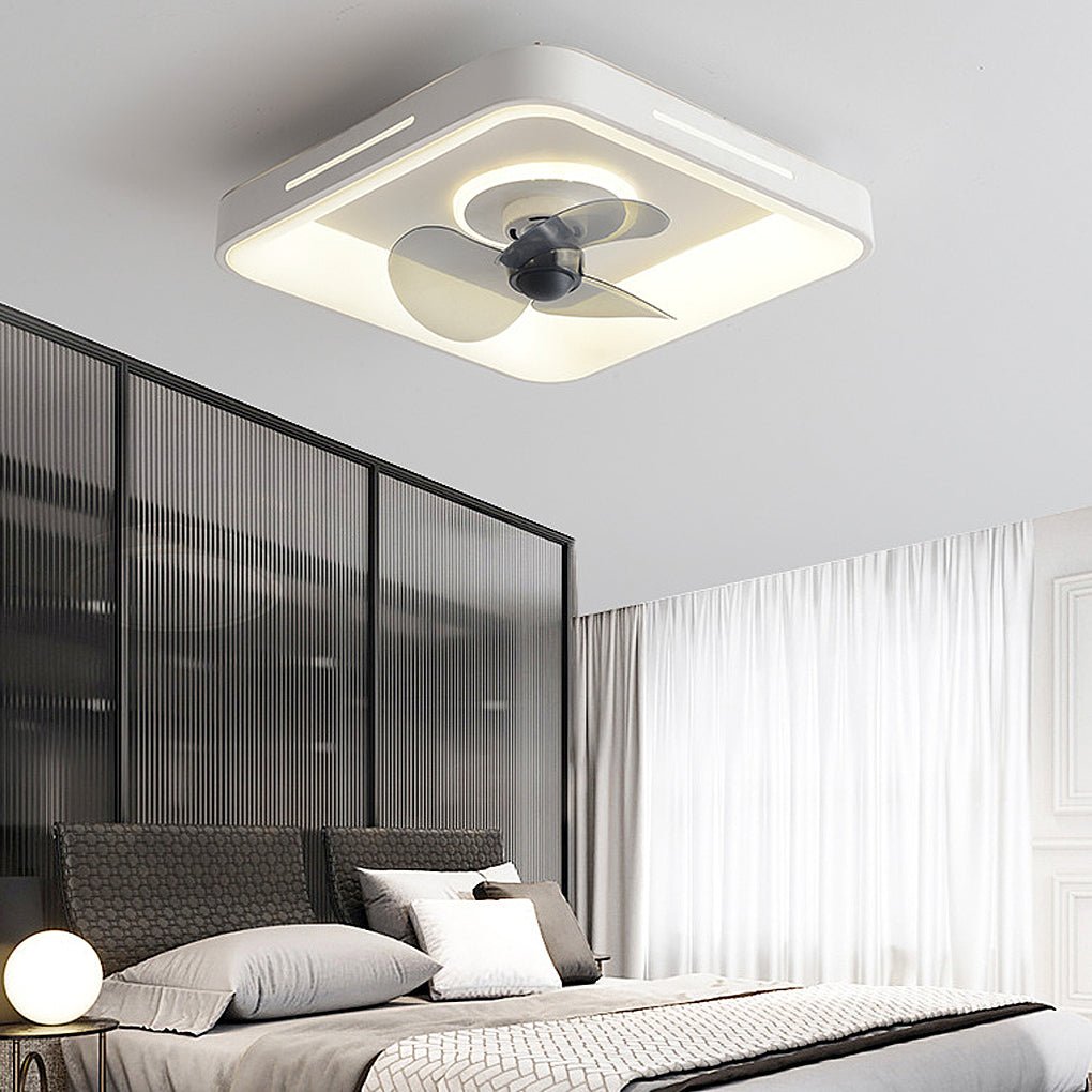 Ultra-Thin Nordic Inverter Ceiling Fan Light for Bedroom & Living Room